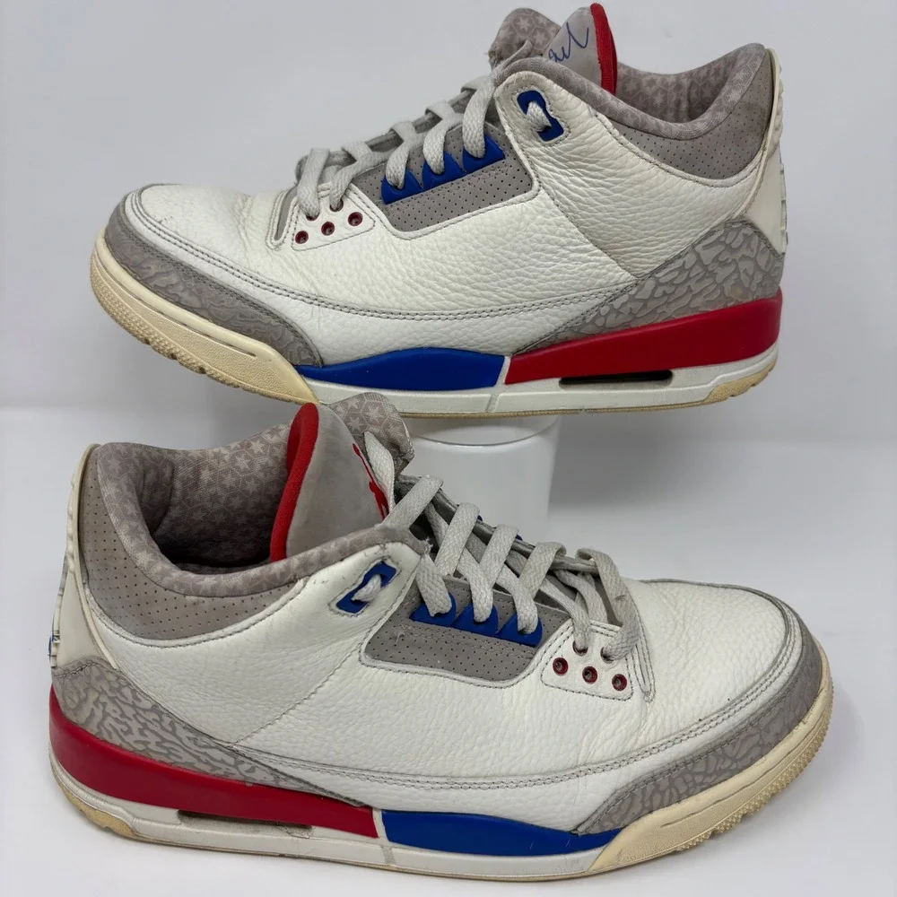 Air Jordan 3 Retro International Flight Size 10.5 Grey Running Shoes 136064-140
